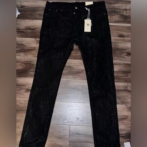 Men’s BRAND NEW Black Lace Jeans